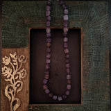 PURPLE CUBE AGATE STRING