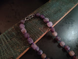 PURPLE CUBE AGATE STRING