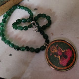 WEAR ME EXCLUSIVE GODDESS LAXMI NECKLACE IN ONYX STRING