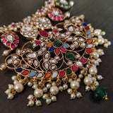 EXCLUSIVE REAL GOLD PLATED NECKPIECE WITH EARRINGS