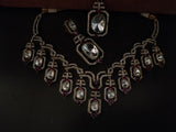 DESIGNER VICTORIAN CHOKER WITH EARRINGS