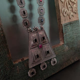 TRIBAL SILEVR PLATED NECKLACE