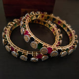 DESIGNER FINEST QUALITY  GOLD PLATED BANGLE(PAIR)