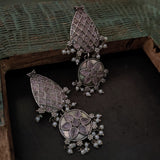 TRIBAL SILVER PLATED EARRINGS