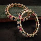 DESIGNER FINEST QUALITY  GOLD PLATED BANGLE(PAIR)