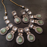 DESIGNER KUNDAN CHOKER WITH EARRINGS