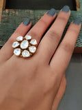 FINEST QUALITY UNCUT POLKI KUNDAN RING