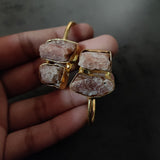 WEAR ME EXCLUSIVE REAL DRUZY STONE ADJUSTABLE BANGLE