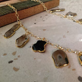 SEMI PRECIOUS STONE NECKPIECE