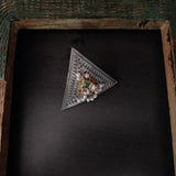 TRIBAL SILVER PLATED RING