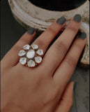FINEST QUALITY UNCUT POLKI KUNDAN RING