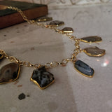 SEMI PRECIOUS STONE NECKPIECE