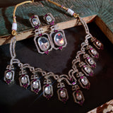 DESIGNER VICTORIAN CHOKER WITH EARRINGS