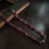 PURPLE CUBE AGATE STRING