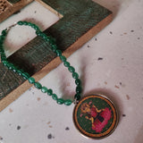 WEAR ME EXCLUSIVE GODDESS LAXMI NECKLACE IN ONYX STRING