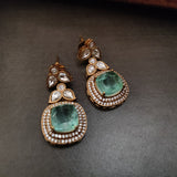 DESIGNER DOUBLET STONE NECKLACE WITH EARRINGS