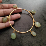 REAL SEMI PRECIOUS STONE BANGLE