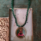 WEAR ME EXCLUSIVE GODDESS LAXMI NECKLACE IN ONYX STRING