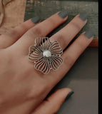 SILVER STATEMENT RING