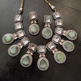 DESIGNER KUNDAN CHOKER WITH EARRINGS