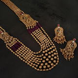 FINEST QUALITY TEMPLE NECKLACE WITH EARRINGS
