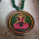 WEAR ME EXCLUSIVE GODDESS LAXMI NECKLACE IN ONYX STRING
