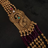 FINEST QUALITY TEMPLE NECKLACE WITH EARRINGS