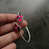 TRIBAL SILVER PLATED ADJUSTABLE SLEEK BANGLE