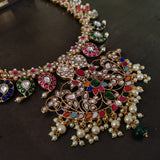 EXCLUSIVE REAL GOLD PLATED NECKPIECE WITH EARRINGS