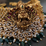 FINEST QUALITY TEMPLE CHOKER WITH EARRINGS