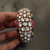 FINEST QUALITY REAL GOLD PLATED POLKI KUNDAN BANGLE