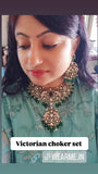 FINEST QUALITY VICTORIAN CHOKER WITH EARRINGS