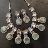 DESIGNER KUNDAN CHOKER WITH EARRINGS