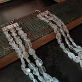 WEAR ME EXCLUSIVE SEMI PRECIOUS STONE (MOON STONE) THREE LAYER STRING