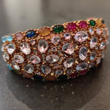 FINEST QUALITY REAL GOLD PLATED POLKI KUNDAN BANGLE
