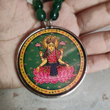 WEAR ME EXCLUSIVE GODDESS LAXMI NECKLACE IN ONYX STRING