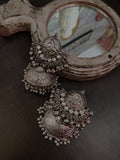 SILVER PLATED STATEMENT JHUMKAAS