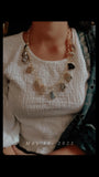 SEMI PRECIOUS STONE NECKPIECE
