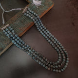 AFRICAN TURQUOISE THREE LAYERS STRING