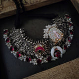 WEAR ME EXCLUSIVE SILVER PLATED DESIGNER CHOKER