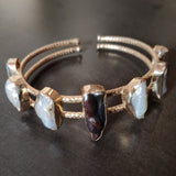 REAL BAROQUE PEARL ADJUSTABLE BANGLE
