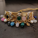 WEAR ME EXCLUSIVE REAL SEMI PRECIOUS STONE CHOKER