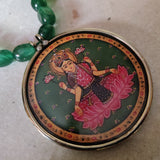 WEAR ME EXCLUSIVE GODDESS LAXMI NECKLACE IN ONYX STRING