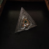 TRIBAL SILVER PLATED RING