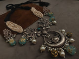 Tribal Necklace In Antique Silver Finish Necklace