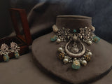 Tribal Necklace In Antique Silver Finish Necklace