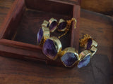 Amethyst Stone Bangle (Adjustable) Bangles & Bracelets