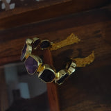 Amethyst Stone Bangle (Adjustable) Bangles & Bracelets