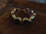Amethyst Stone Bangle (Adjustable) Bangles & Bracelets