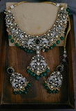 FINEST QUALITY VICTORIAN CHOKER WITH EARRINGS